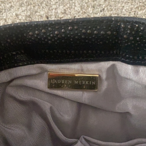 Lauren Merkin black leather clutch - Picture 2 of 4